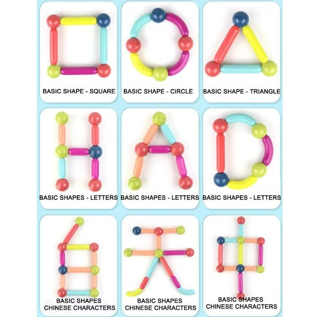 Magnetic Building Sticks And Balls Toy