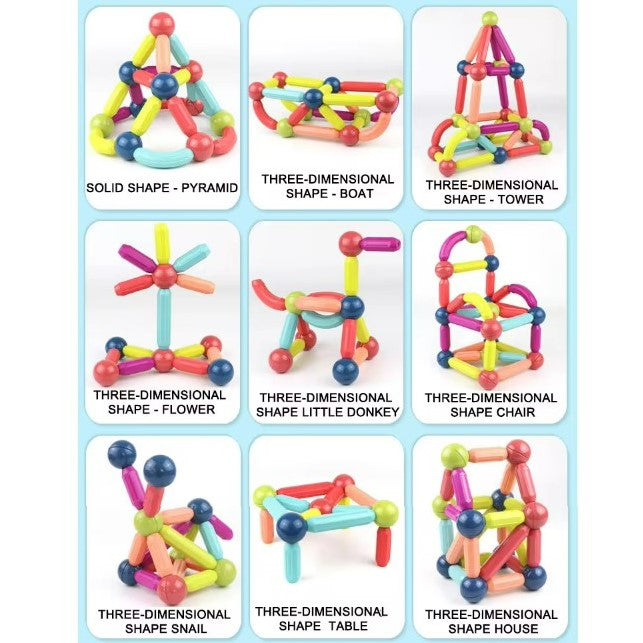 Magnetic Building Sticks And Balls Toy