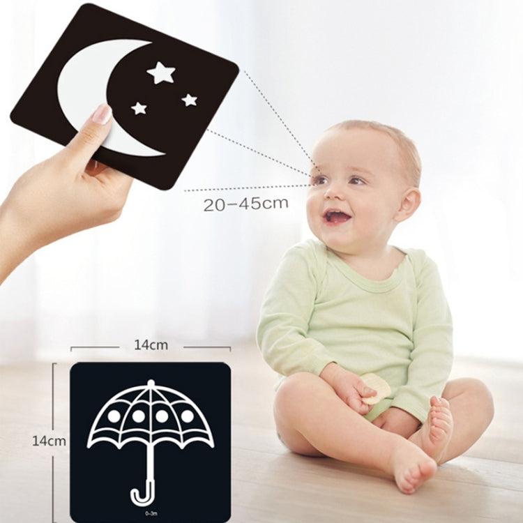 Montessori Learning Educational Baby Vision Stimulation Trigger Cards - 20 Sheets 40 Pages