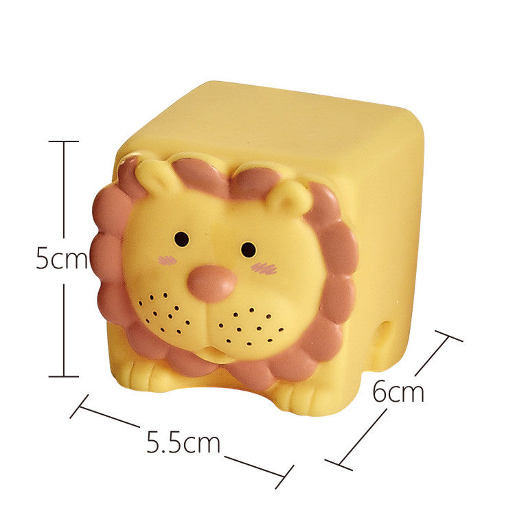 6 PCS Animals Silicon Building Blocks