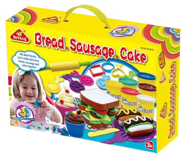 Bread, Sausage, and Cake Dough Playset