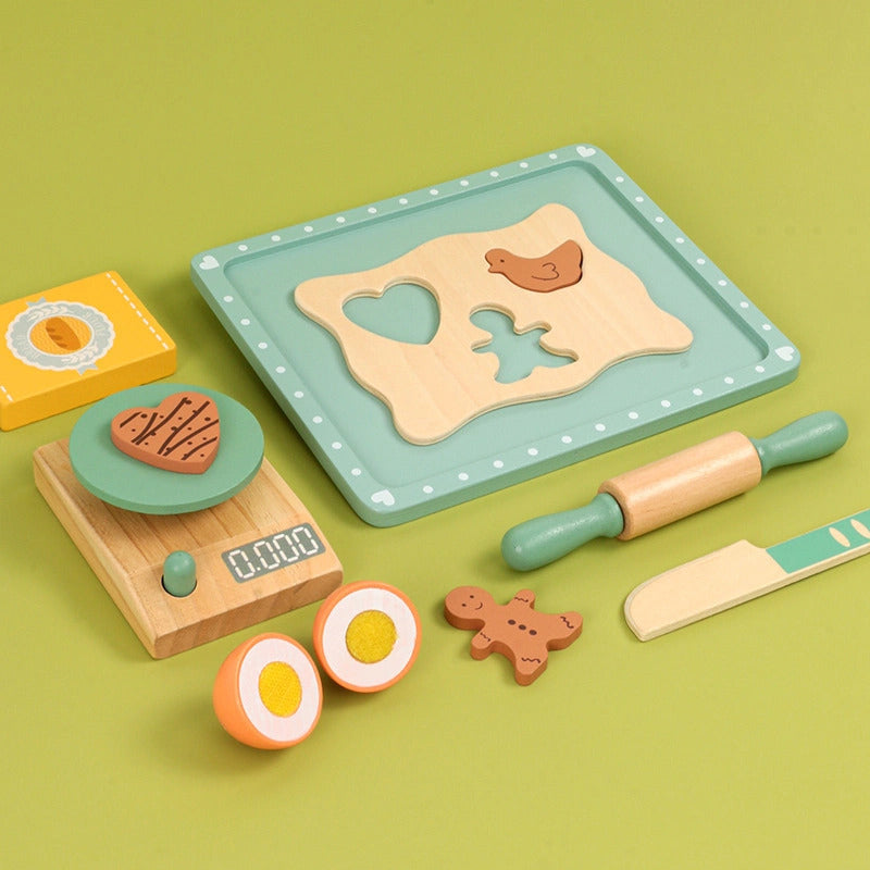 Wooden Biscuit Cooking Maker Set