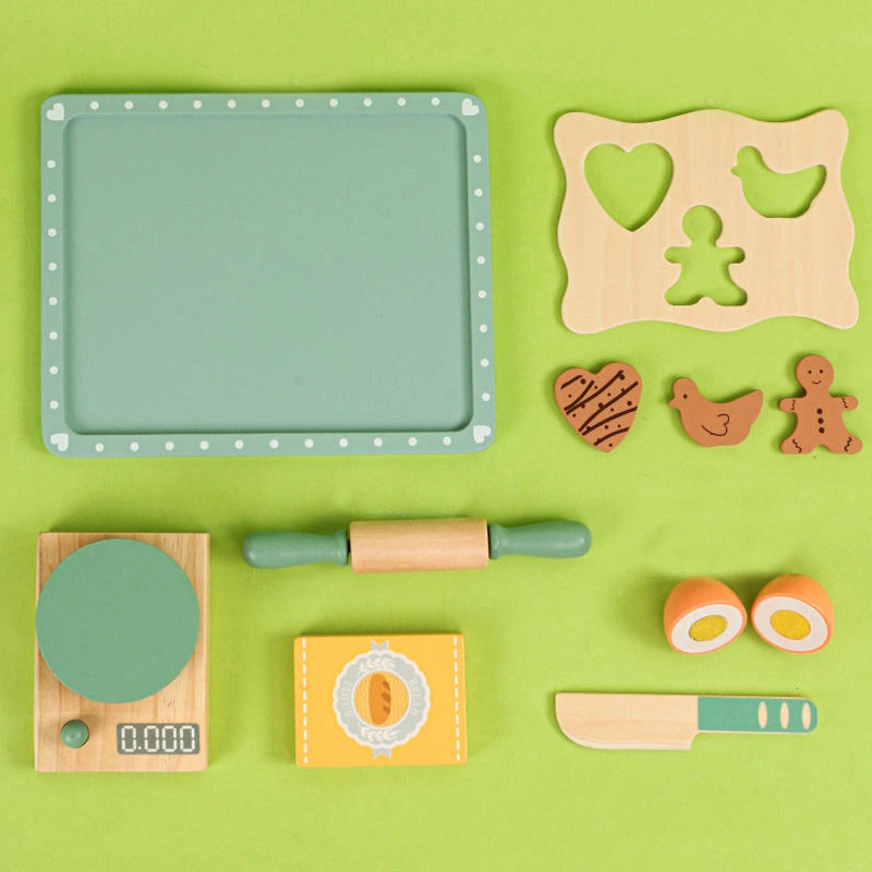 Wooden Biscuit Cooking Maker Set