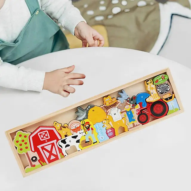 Farm A to Z Puzzle and Playset