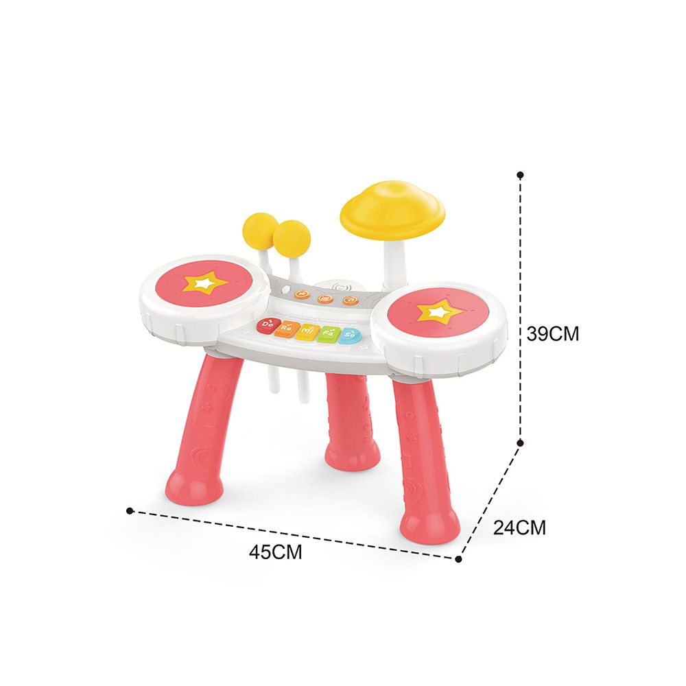 2-in-1 Drum Kit & Piano Set