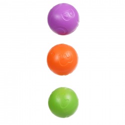 Pushing toy with colored balls