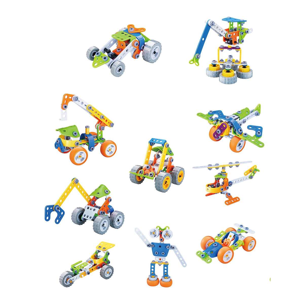 Steam 10-in-1 Self-assembly Car Educational Constructor Toy - 167 PCS