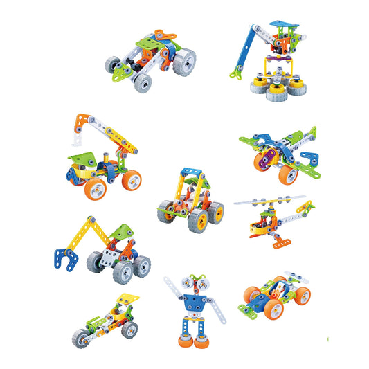 Steam 10-in-1 Self-assembly Car Educational Constructor Toy - 167 PCS