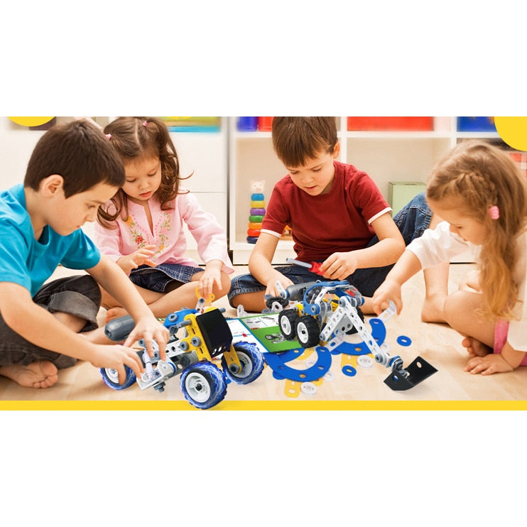 Steam 10-in-1 Self-assembly Car Educational Constructor Toy - 167 PCS